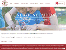 Tablet Screenshot of fondazionepaideia.it